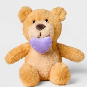 6” Valentine Bear Plush w/ Heart Gigglescapes